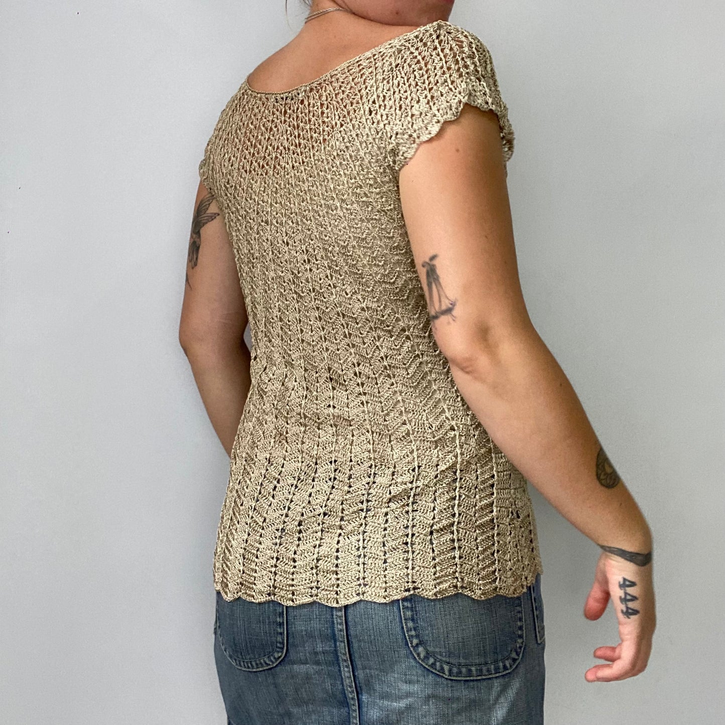 Crochet top with vest